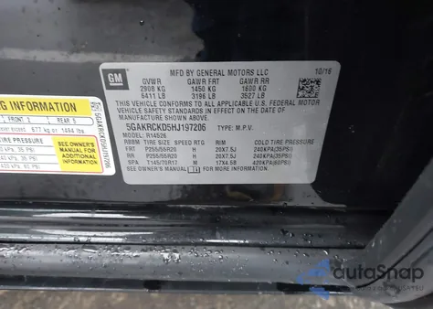 2017 Buick Enclave Premium z USA, uszkodzony, nr VIN 5GAKRCKD5HJ197206